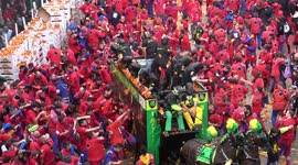 Thousands turn out for 'Battle of the Oranges' in north Italy