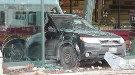 Vehicle Crashes Into Grocery Store
