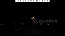 Ahwatukee Foothills Phoenix Arizona - Christmas lights on Cacti from my Dash Cam
