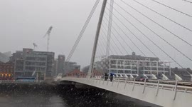 Storm Freya brings heavy snowfall to Dublin