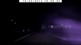 Caught on Dash Cam 'Dumb ass jogger' wearing dark clothing at night