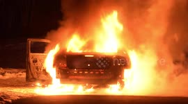 Fire Crews Extinguish Stolen Vehicle Fire