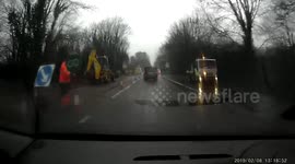 Tree hits my car whilst driving