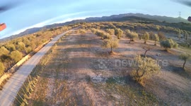 Buggy films and drone crash