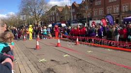 St Albans Pancake Day - Mascot Race