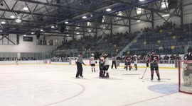 Fight during NIHL2 game Romford Raiders V Cardiff Fire