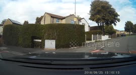 Right turn nearly causes collision