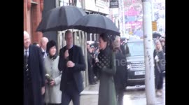 William and Kate visit Blackpool in the rain