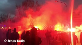 Collectif Ultras Paris before PSG - Manchester United