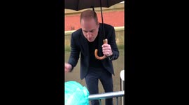 8-year-old girl interviews Prince William in Blackpool