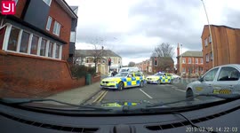 Grandma's dash-cam captures moment Northumbria cops box in 'car thief' after 8-mile chase