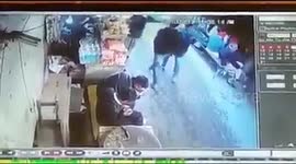 CCTV shows people flee after grenade attack at bus stand in north India