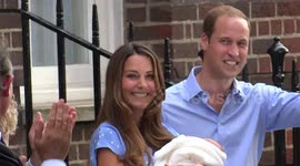 ARCHIVE: Kate Middleton and Prince William present to the World their first baby - Prince George