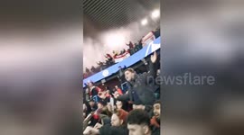 Manchester United fans and players go wild after incredible win over PSG