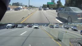 rear-end collision from backward facing dash cam