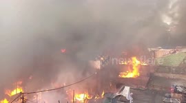 Massive fire guts at least 200 shanties, hundreds left homeless in northern India
