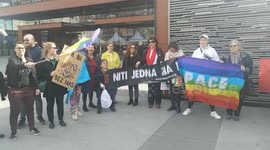 Women from all walks of life march in Sarajevo for International Women's Day
