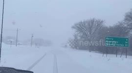Winter storm Taylor Minnesota