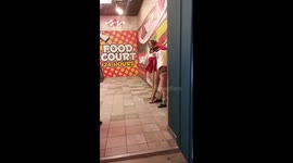 Showgirls fighting on Las Vegas Strip