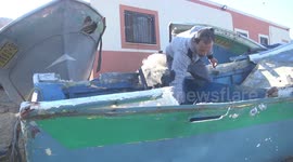 Israeli warplanes attack targets in Gaza causing damage to fishing boats