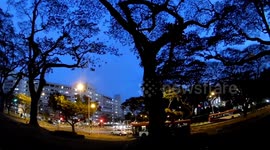 Singapore road night