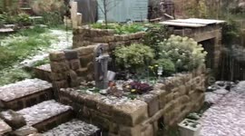 Large hailstones