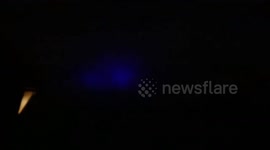 ufo blue light in sky over buckinghamshire