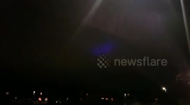 UFO blue lights in sky over buckinghamshire U.F.O