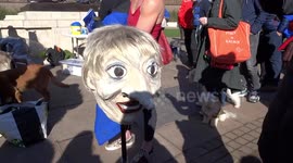 Barking noises from the crowd at the Wooferendum: Brexit is a Dog's Dinner on 10 March 2019