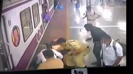 Woman miraculously survives after being hit by moving train in Mumbai station