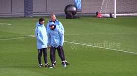City's Guardiola makes some animated points