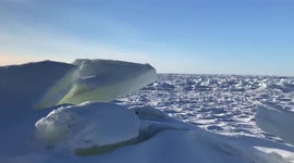 Mar 10, 2019 | Massive chunks of ice coming ashore in Atlantic Ocean