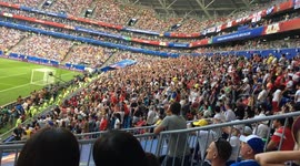 England fans singing in Samara: England vs Samara World Cup 2018 QF