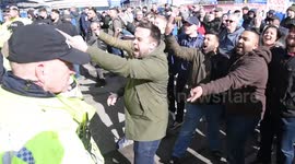 This is how intense it gets pre-match between Birmingham City and Villa fans