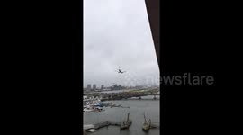 BA plane makes wobbly landing at London City airport amid Storm Gareth winds
