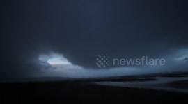 Storm Gareth - Storm Clouds Over Sea