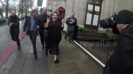 Eastenders Stars Lorraine Stanley, Roger Griffiths, Emma Barton and Louisa Lytton depart the Tric Award