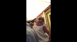 Baby vomits whilst laughing