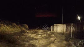 Dash Cam Captures Storm Surge - Storm Gareth