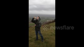 UK man denied drink of water by Storm Gareth while hiking