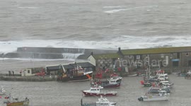 Stormy seas Lyme Regis - Montage of waves / stormy conditions 3rd March 2019