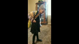 100th day of school turns 6 year old into a 100 year old lady
