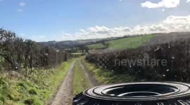Timelapse of off-roading in Spring