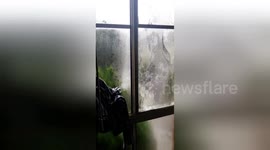 Newsflare Edit - SYDNEY STORM CAUSES BROKEN WINDOW