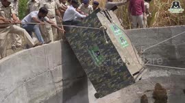 Tiny leopard cub rescued from certain death in village well