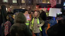 Yellow Vest anti-EU activists chant “Tommy Robinson” outside Parliament
