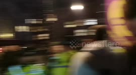 Pro and anti Brexit protesters clash outside the UK Houses of Parliament