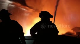 Dramatic video of massive Yonkers apartment block fire that displaced 150 families
