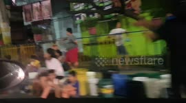 Hundreds of people queue for water in drought-hit Philippine capital