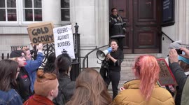 Goldsmiths Anti-Racist Action occupied Deptford Town Hall building, London, UK